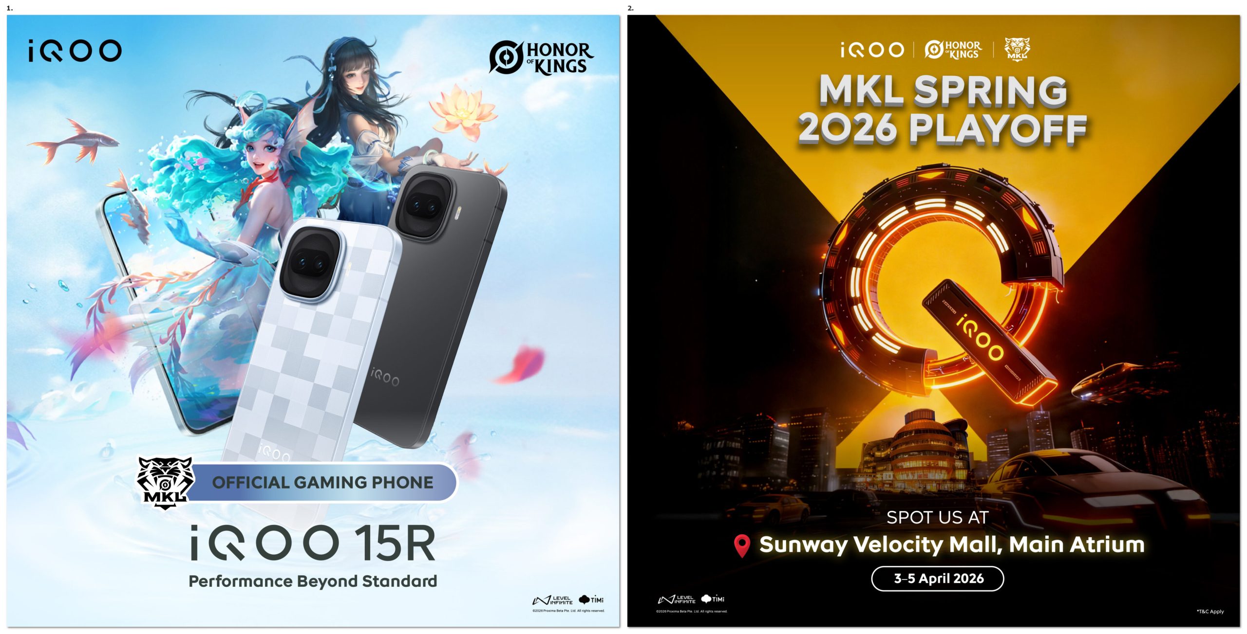 iQOO 官宣成为 HOK 官方合作伙伴!Sunway Velocity 线下盛大开启,赢取 iQOO 15R 与RM20000总奖金!