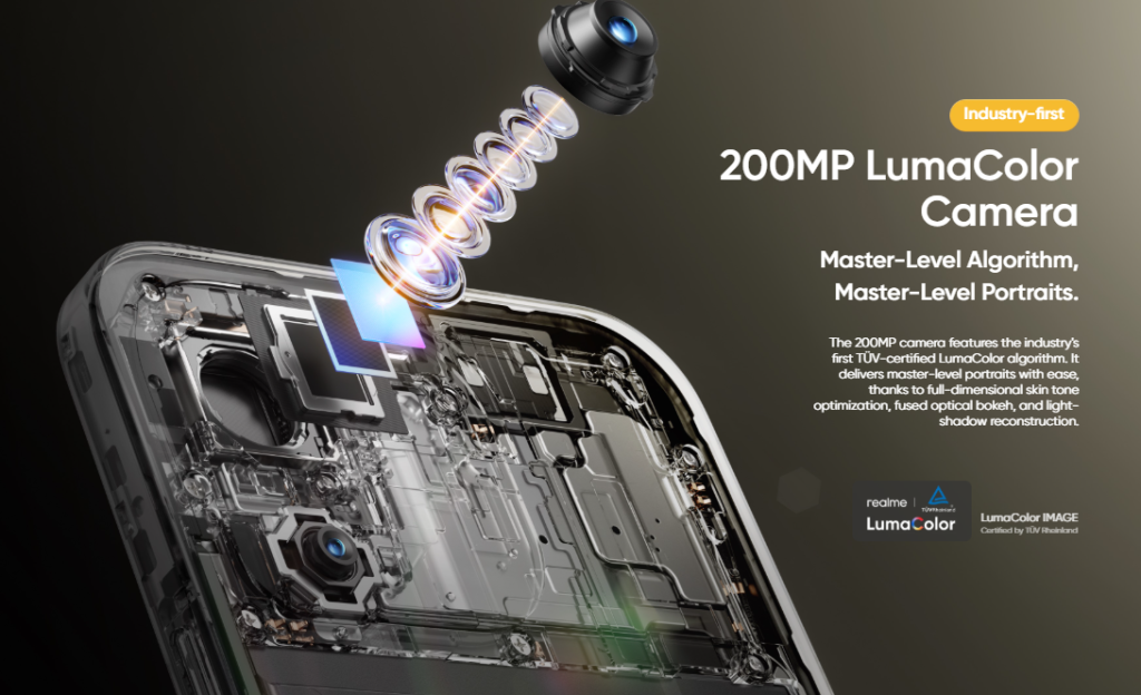 realme 16 Pro+ 潜望长焦镜头展示