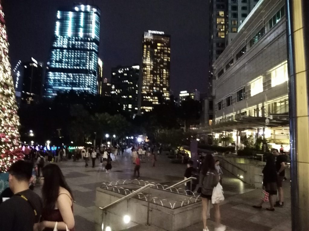 吉隆坡市中心的夜晚街景